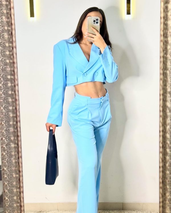 Traje de vestir azul cielo - Imagen 2