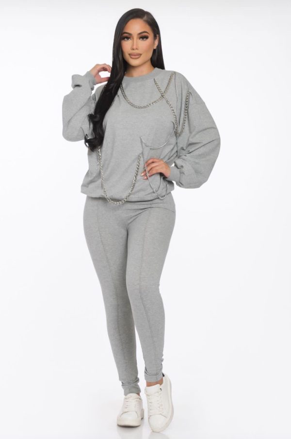 Set dos piezas tipo pants
