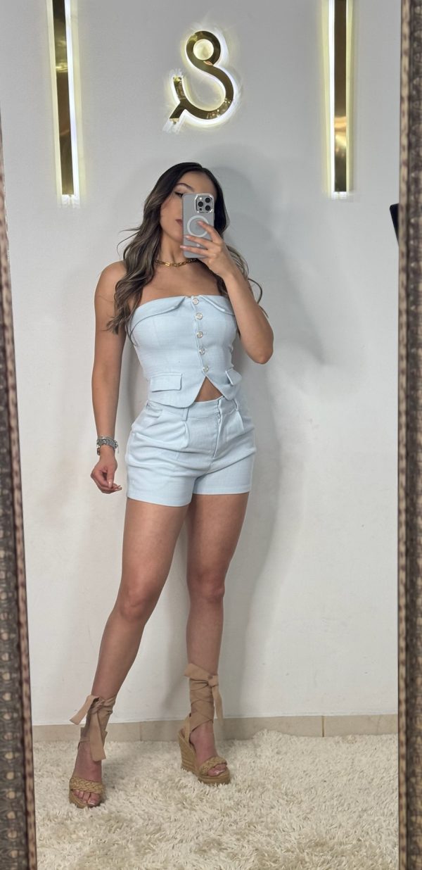 Set short baby blue